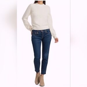 *EUC* rag & bone Dre Low-Rise Slim Raw Hem Boyfriend Jeans in New Worn Size 29